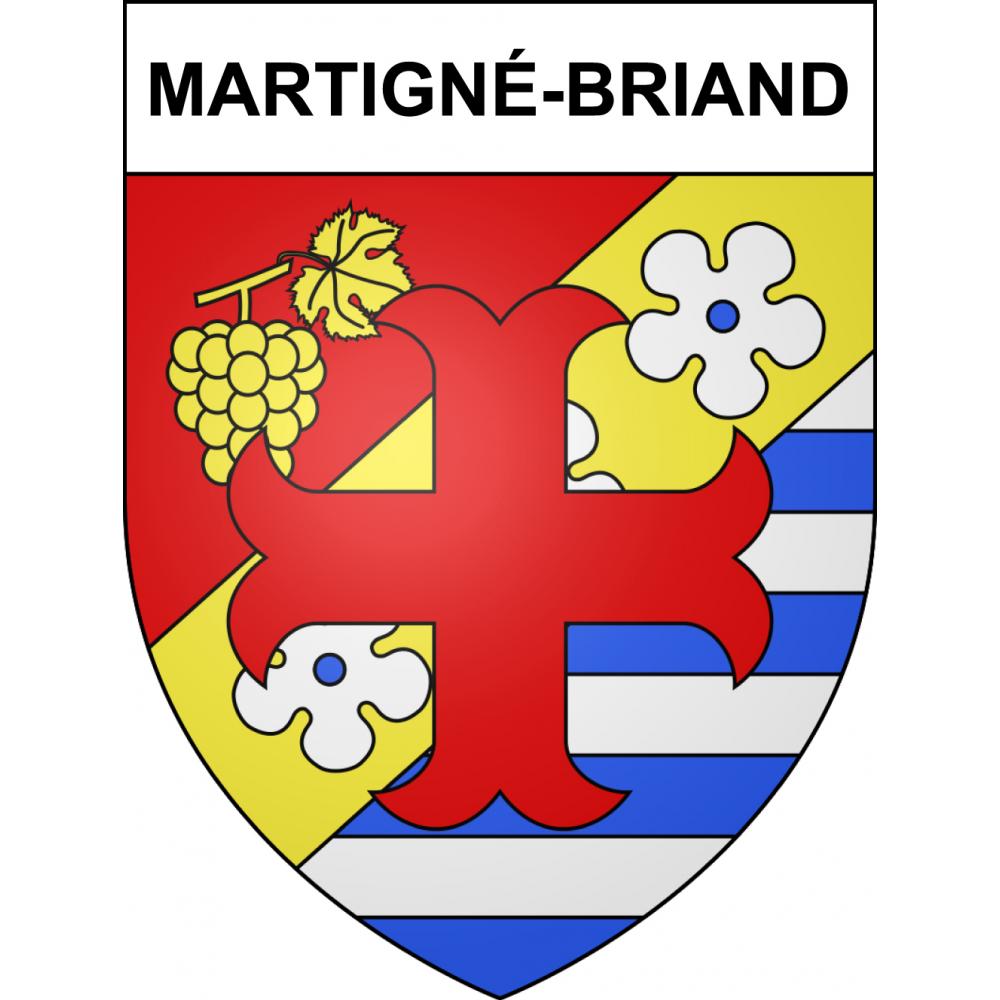 Martigné-Briand 49 ville sticker blason écusson autocollant adhésif