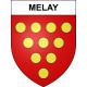 Pegatinas escudo de armas de Melay adhesivo de la etiqueta engomada