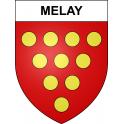 Stickers coat of arms Melay adhesive sticker