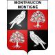 Montfaucon-Montigné 49 ville sticker blason écusson autocollant adhésif
