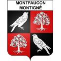 Montfaucon-Montigné 49 ville sticker blason écusson autocollant adhésif