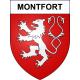 Pegatinas escudo de armas de Montfort adhesivo de la etiqueta engomada