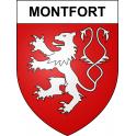 Montfort Sticker wappen, gelsenkirchen, augsburg, klebender aufkleber