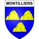 Montilliers 49 ville sticker blason écusson autocollant adhésif