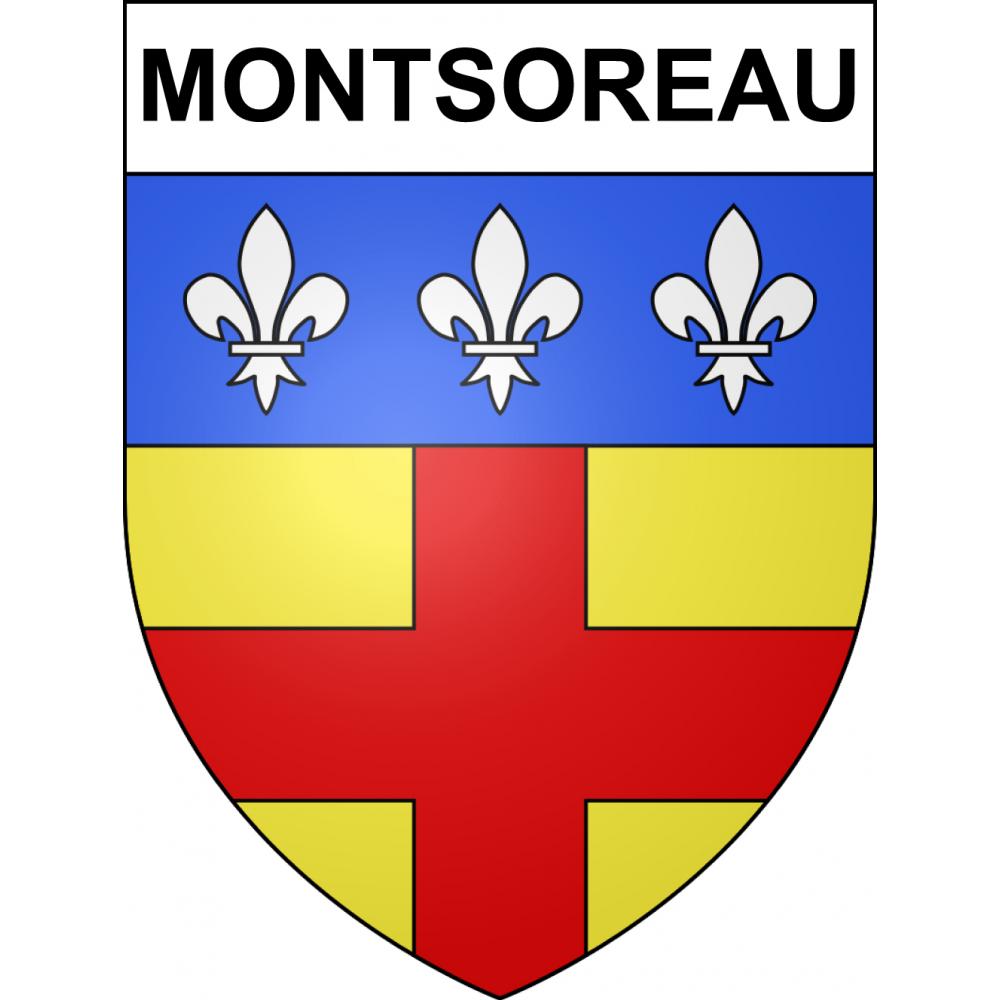 Montsoreau 49 ville sticker blason écusson autocollant adhésif