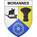 Morannes 49 ville sticker blason écusson autocollant adhésif