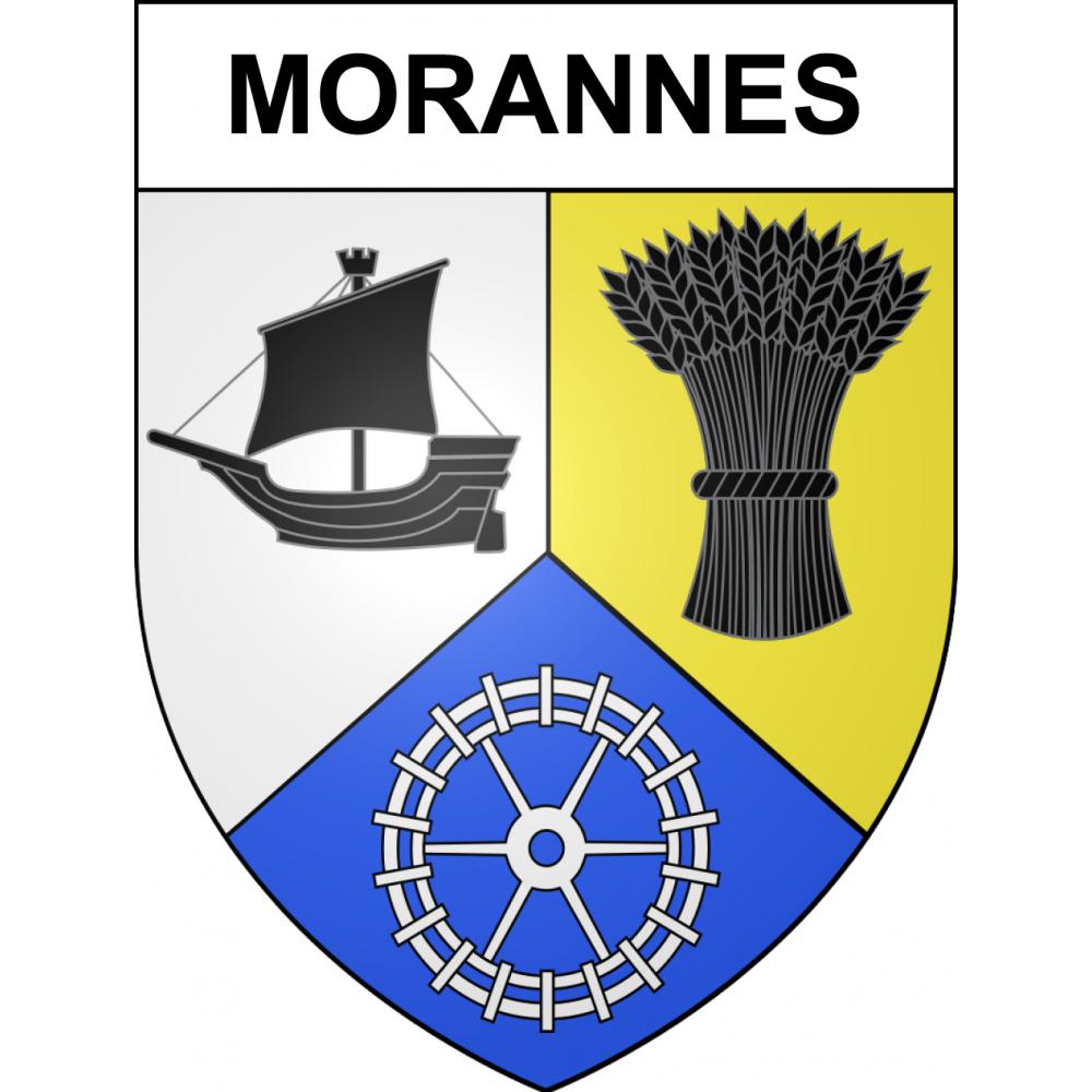 Morannes Sticker wappen, gelsenkirchen, augsburg, klebender aufkleber