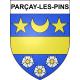 Parçay-les-Pins 49 ville sticker blason écusson autocollant adhésif