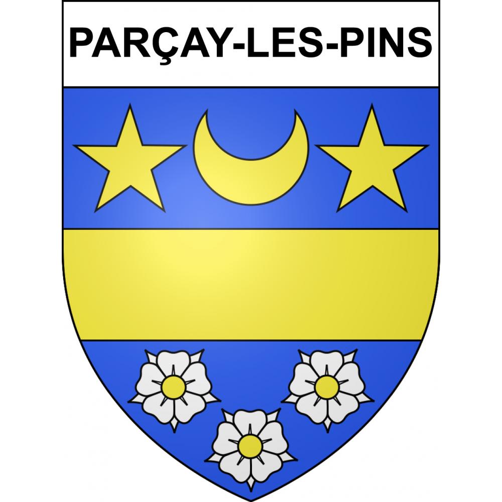Adesivi stemma Parçay-les-Pins adesivo