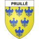 Pruillé 49 ville sticker blason écusson autocollant adhésif