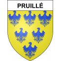 Stickers coat of arms Pruillé adhesive sticker