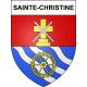 Pegatinas escudo de armas de Sainte-Christine adhesivo de la etiqueta engomada
