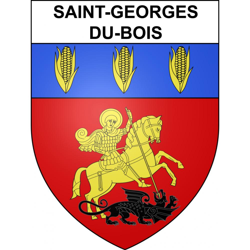 Saint-Georges-du-Bois 49 ville sticker blason écusson autocollant adhésif