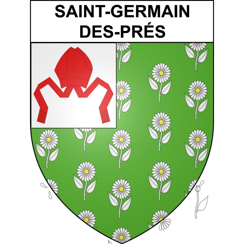 Saint-Germain-des-Prés Sticker wappen, gelsenkirchen, augsburg, klebender aufkleber