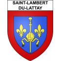 Saint-Lambert-du-Lattay 49 ville sticker blason écusson autocollant adhésif