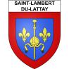 Saint-Lambert-du-Lattay 49 ville sticker blason écusson autocollant adhésif