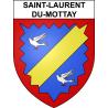 Saint-Laurent-du-Mottay Sticker wappen, gelsenkirchen, augsburg, klebender aufkleber
