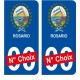 Rosario Argentine ville Autocollant plaque immatriculation auto sticker numéro au choix sticker city