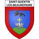 Saint-Quentin-lès-Beaurepaire Sticker wappen, gelsenkirchen, augsburg, klebender aufkleber