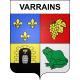 Varrains 49 ville sticker blason écusson autocollant adhésif