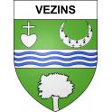 Vezins Sticker wappen, gelsenkirchen, augsburg, klebender aufkleber