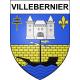 Stickers coat of arms Villebernier adhesive sticker
