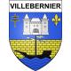 Villebernier 49 ville sticker blason écusson autocollant adhésif