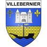 Stickers coat of arms Villebernier adhesive sticker