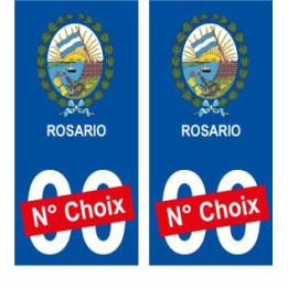 Rosario Argentine ville Autocollant plaque immatriculation auto sticker numéro au choix sticker city