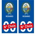 Rosario Argentine ville Autocollant plaque immatriculation auto sticker numéro au choix sticker city