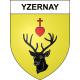 Yzernay 49 ville sticker blason écusson autocollant adhésif