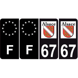 64 Pau logo sticker plate registration city