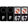64 Pau logotipo de la etiqueta engomada de la placa de registro de la ciudad