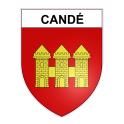 Pegatinas escudo de armas de Candé adhesivo de la etiqueta engomada