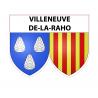 Stickers coat of arms Villeneuve-de-la-Raho adhesive sticker