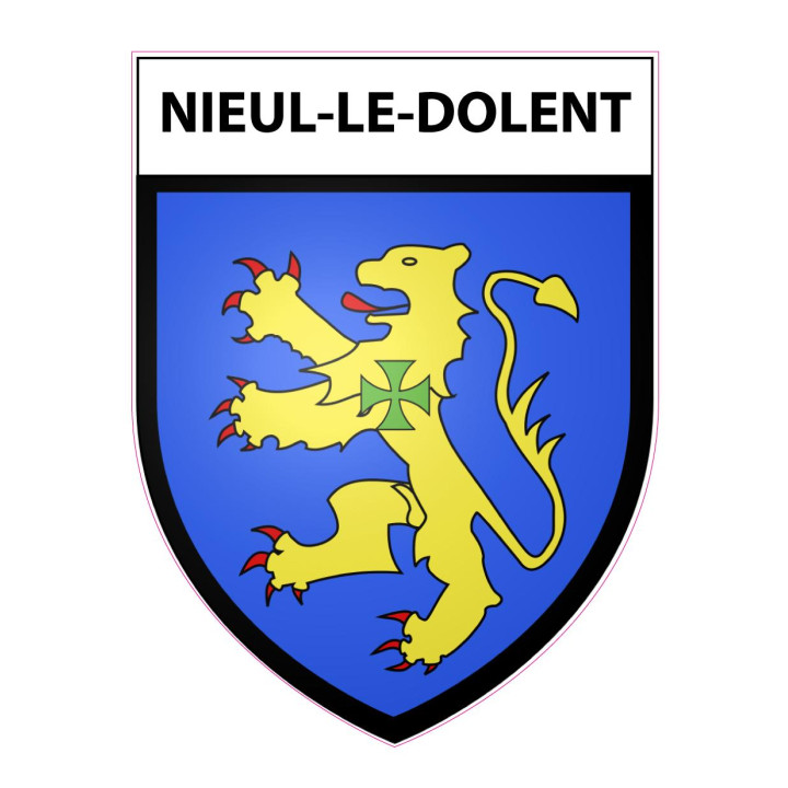 Nieul-le-Dolent 85 ville sticker blason écusson autocollant adhésif