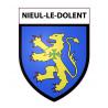 Nieul-le-Dolent 85 ville sticker blason écusson autocollant adhésif