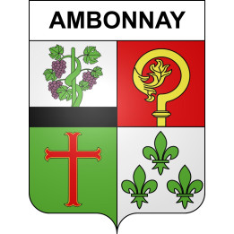 Ambonnay 51 ville sticker blason écusson autocollant adhésif