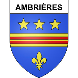Ambrières Sticker wappen, gelsenkirchen, augsburg, klebender aufkleber