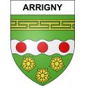 Pegatinas escudo de armas de Arrigny adhesivo de la etiqueta engomada