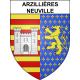 Arzillières-Neuville 51 ville sticker blason écusson autocollant adhésif