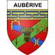 Pegatinas escudo de armas de Aubérive adhesivo de la etiqueta engomada