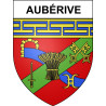 Pegatinas escudo de armas de Aubérive adhesivo de la etiqueta engomada
