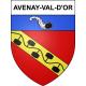 Pegatinas escudo de armas de Avenay-Val-d'Or adhesivo de la etiqueta engomada