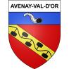 Pegatinas escudo de armas de Avenay-Val-d'Or adhesivo de la etiqueta engomada