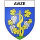Avize 51 ville sticker blason écusson autocollant adhésif