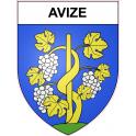 Avize 51 ville sticker blason écusson autocollant adhésif