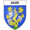 Pegatinas escudo de armas de Avize adhesivo de la etiqueta engomada