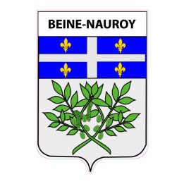 Beine-Nauroy 51 ville sticker blason écusson autocollant adhésif