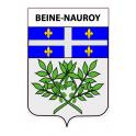 Pegatinas escudo de armas de Beine-Nauroy adhesivo de la etiqueta engomada